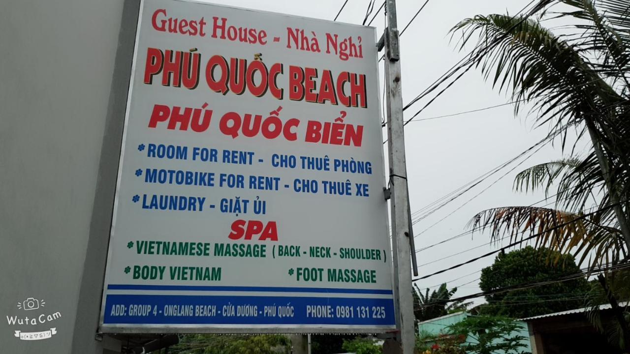 Phu Quoc Beach Guesthouse Ngoại thất bức ảnh